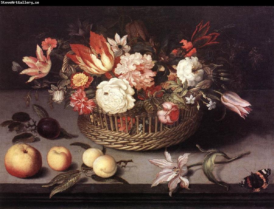 BOSSCHAERT, Johannes Basket of Flowers gh